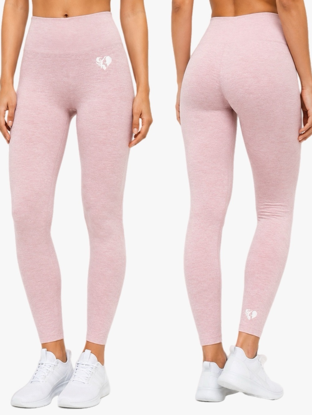 Women’s Best Light Pink High Waisted Athletic Legging Women’s Size Medium